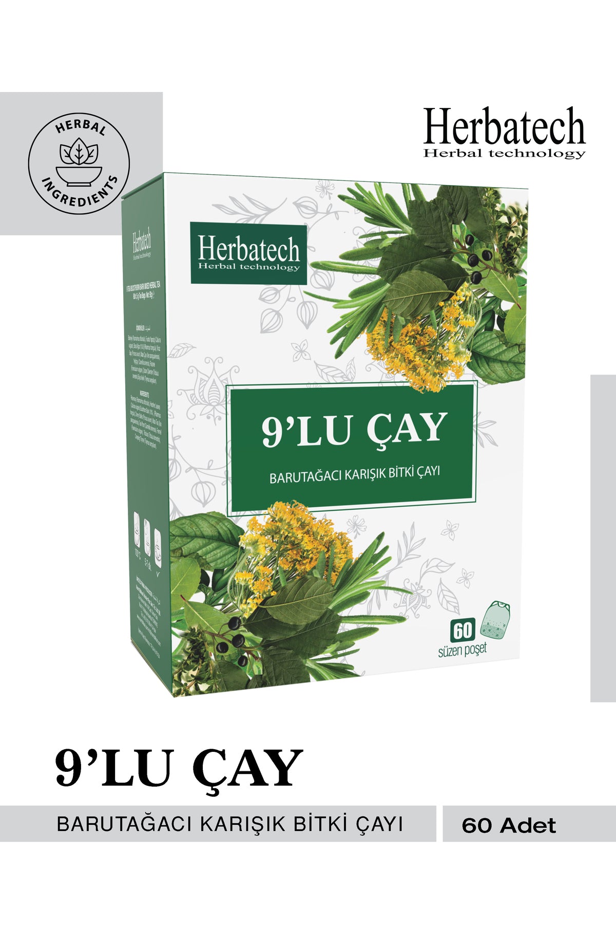 9'lu Barut Ağacı Karışımlı Bitkisel Çay 60x1.5 gr - Form Ve Detoks Destekleyici Çay