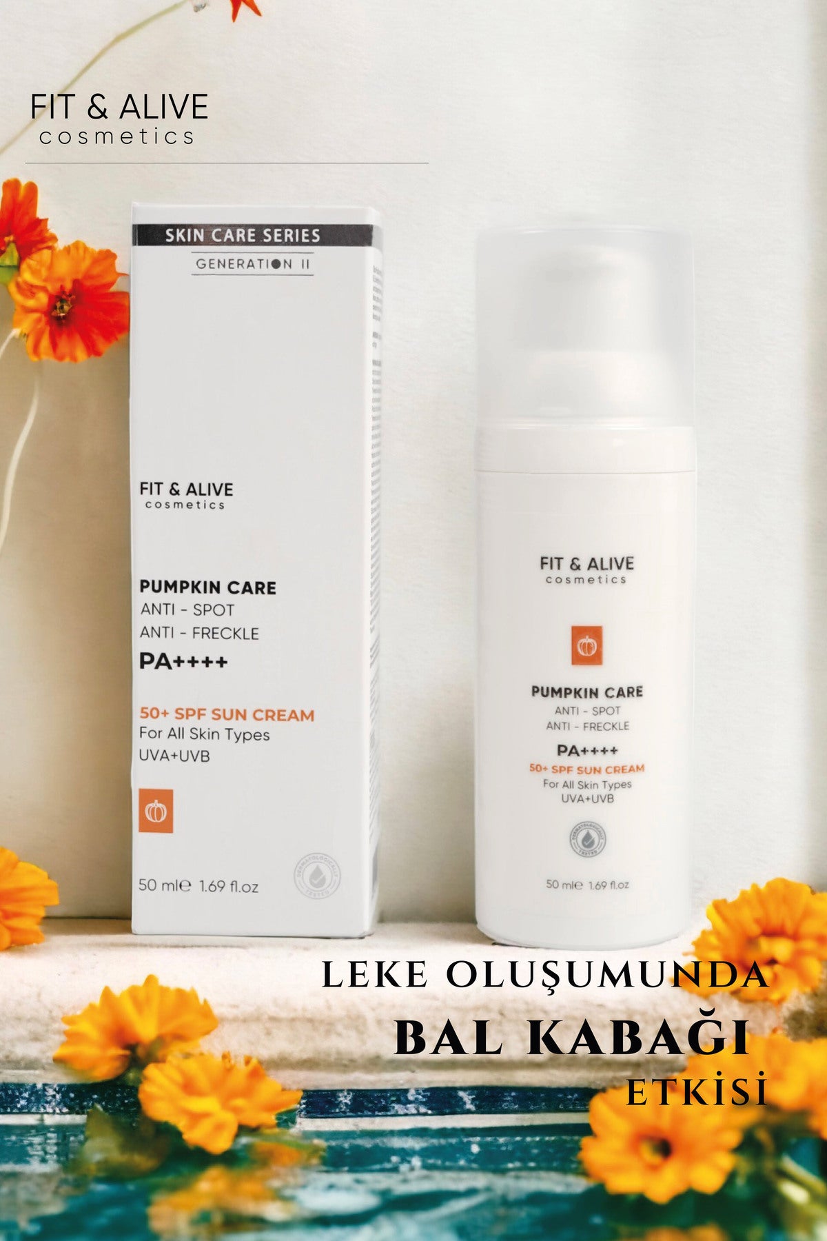 Fitalive Lekeli Ciltlere Özel Aydınlatıcı Pumpkin Güneş Kremi Spf 50 (ANTİ SPOT & ANTİ FRECKLES)
