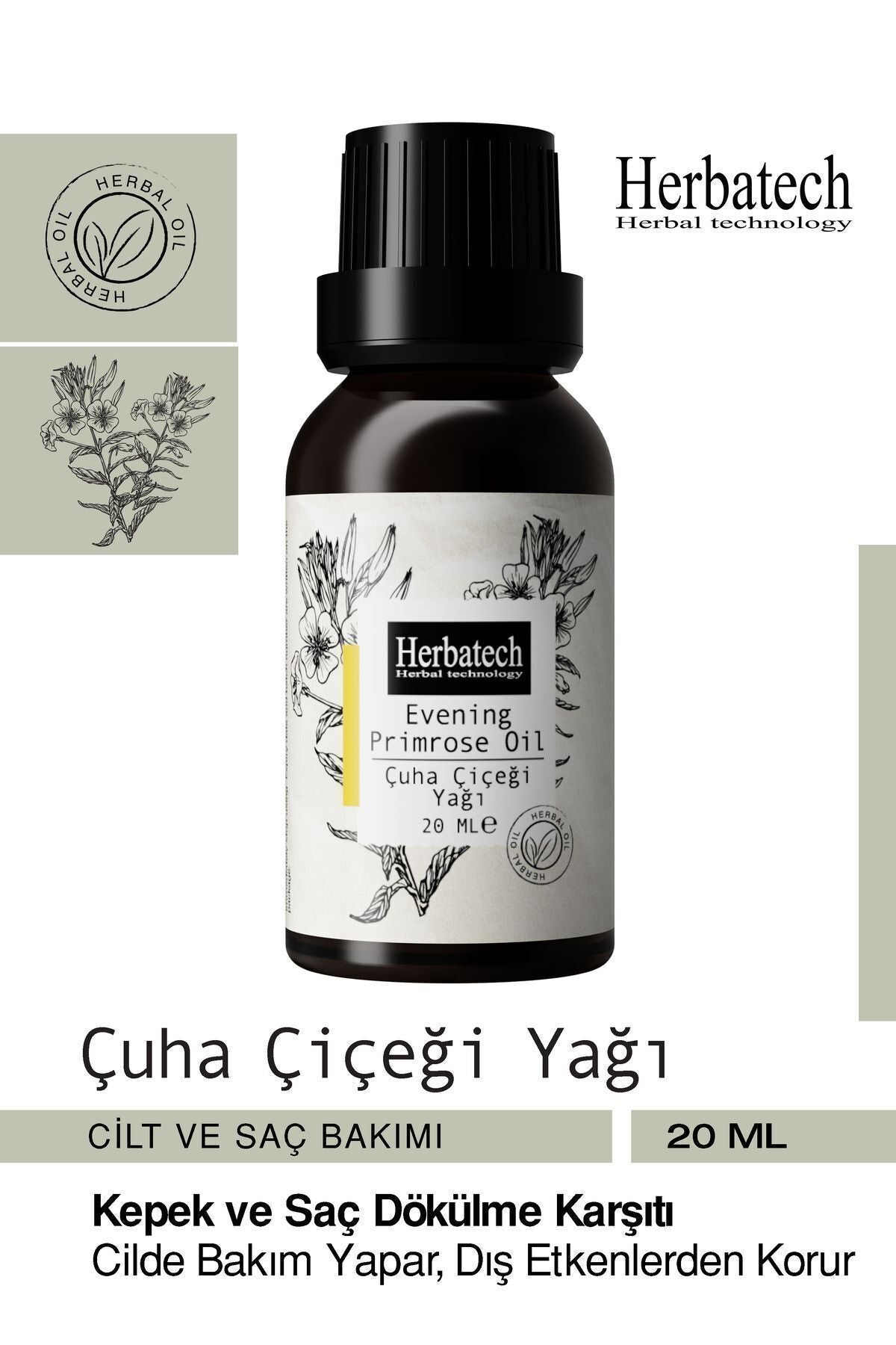 Doğal Çuha Çiçeği Yağı - Saç Dökülmesi Kepeklenme Karşıtı Onarıcı Bakım Yağı 20 ml