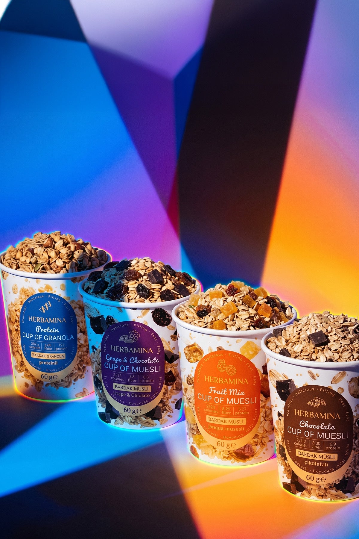 16'lı Karışık Granola ve Müsli - Kahve Hediyeli