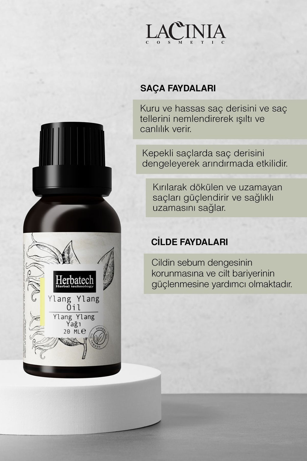 Doğal Ylang Ylang Yağı 20 ml - Cilt Ve Saç Bakım Yağı - Rahatlatıcı Egzotik Koku