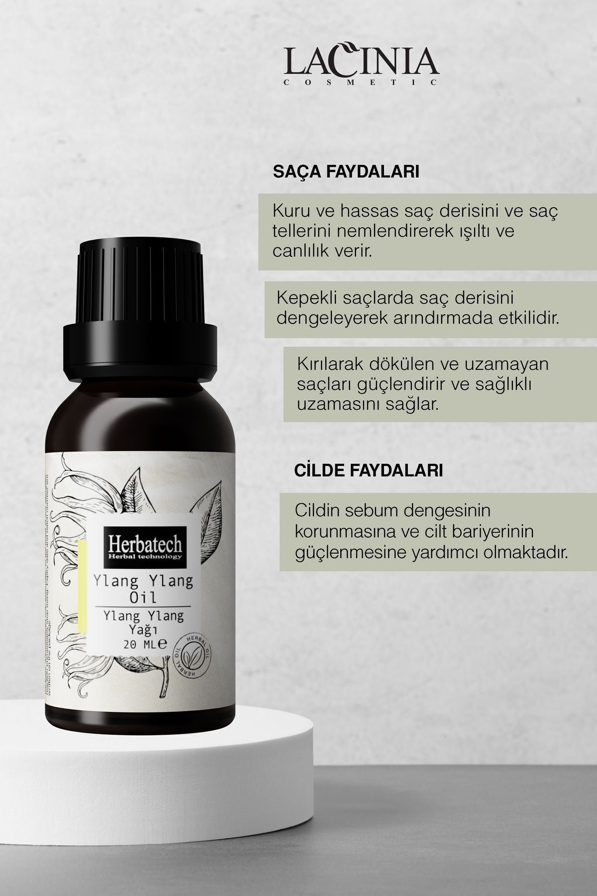 Doğal Ylang Ylang Yağı 20 ml - Cilt Ve Saç Bakım Yağı - Rahatlatıcı Egzotik Koku