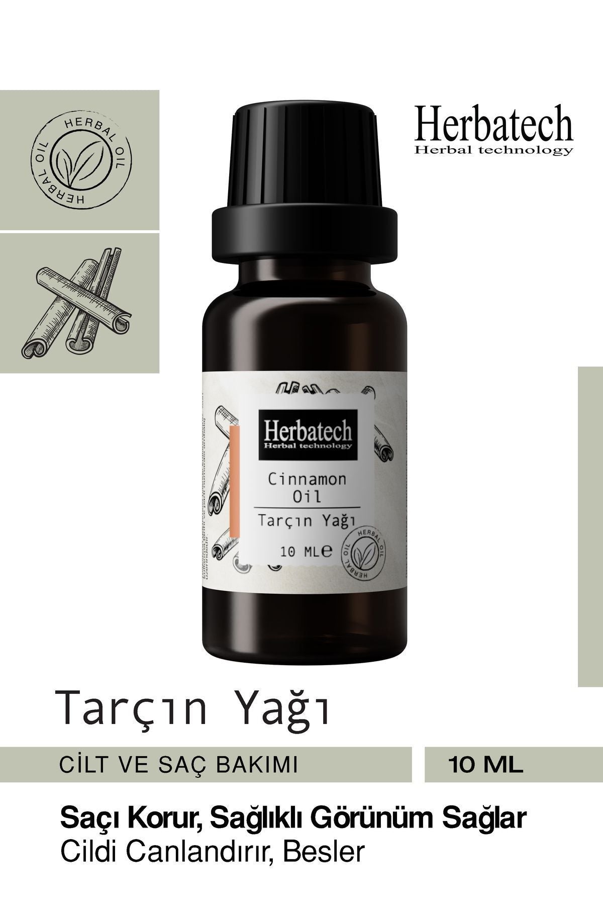 Doğal Tarçın Yağı - Dudak Dolgunlaştırıcı Ve Saç Kökü Uyarıcı Uçucu Yağ 10 ml