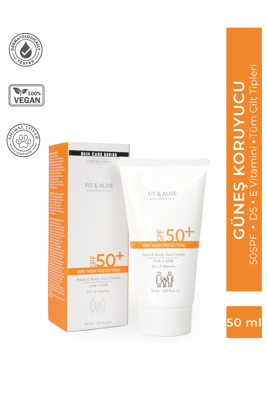 Fitalive 50 Spf Güneş Kremi - 50 ml