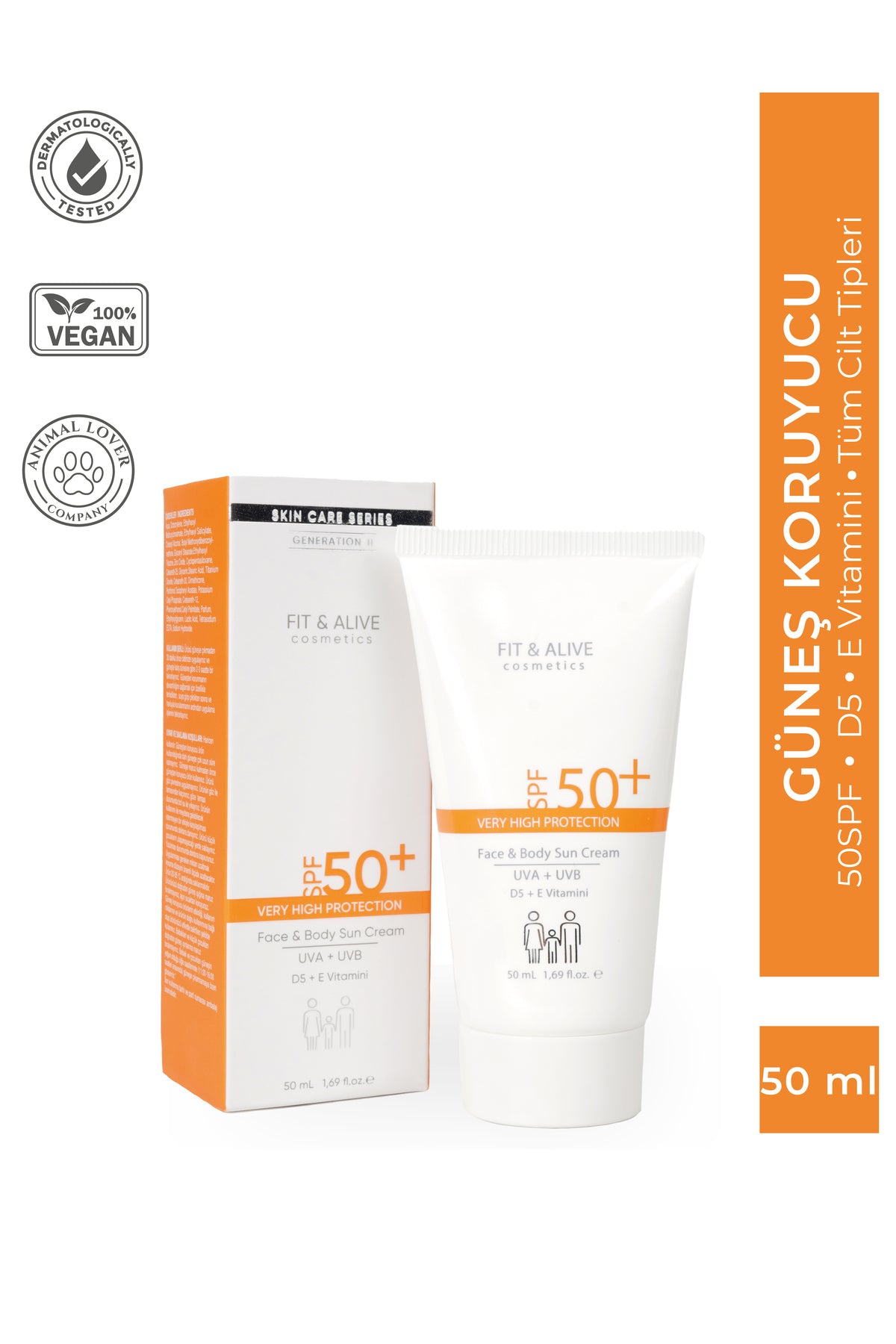 Fitalive 50 Spf Güneş Kremi - 50 ml