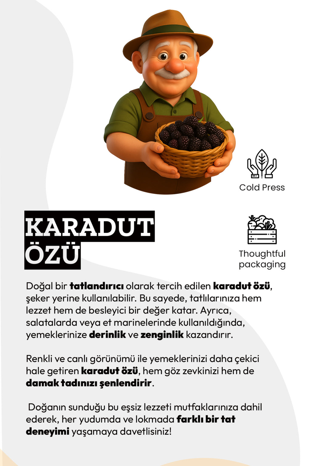 Doğal Karadut Özü 250 ml Katkısız Şekersiz Yoğun Konsantre