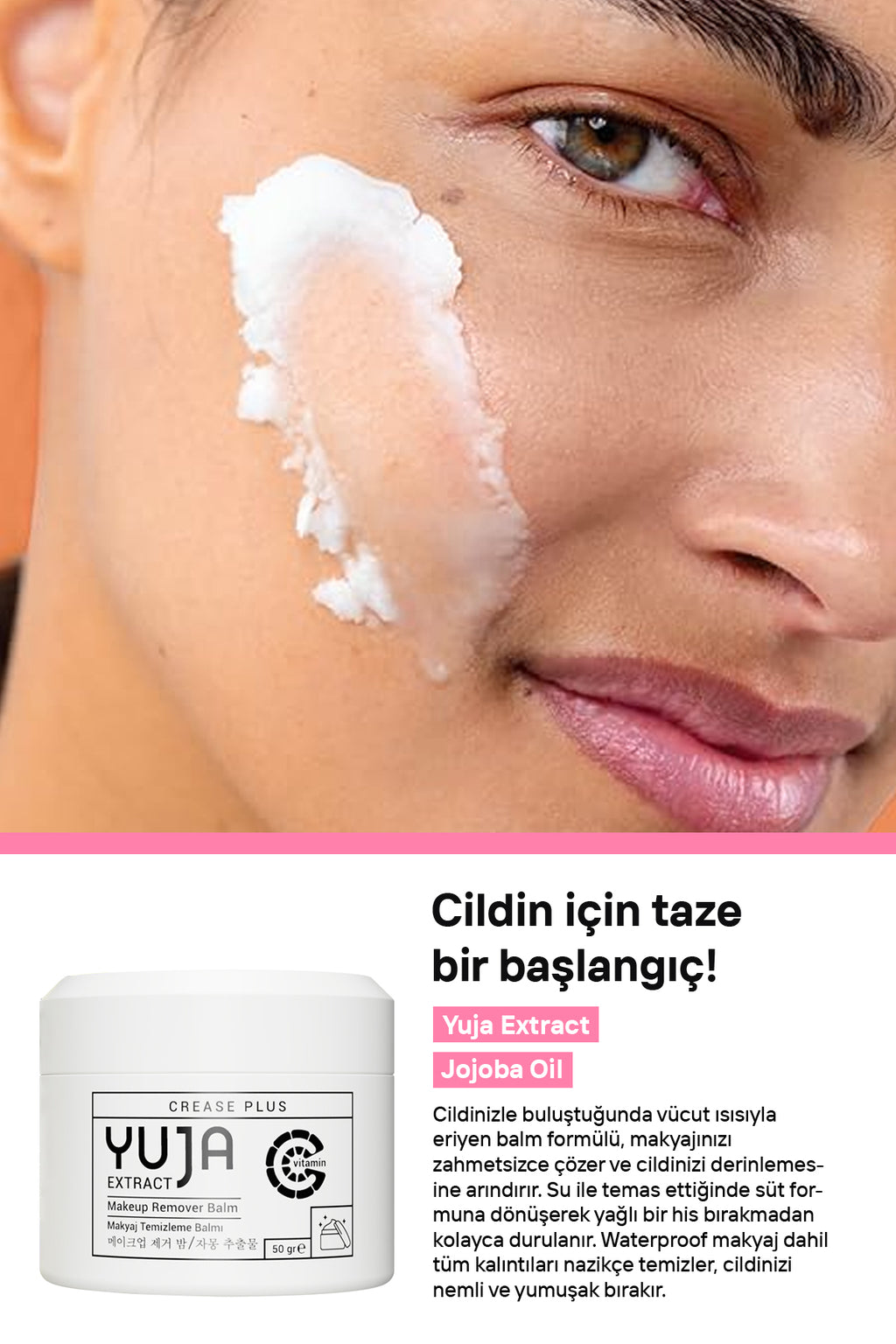 Yuja Makyaj Ve Yüz Temizleme Balmı 50 gr