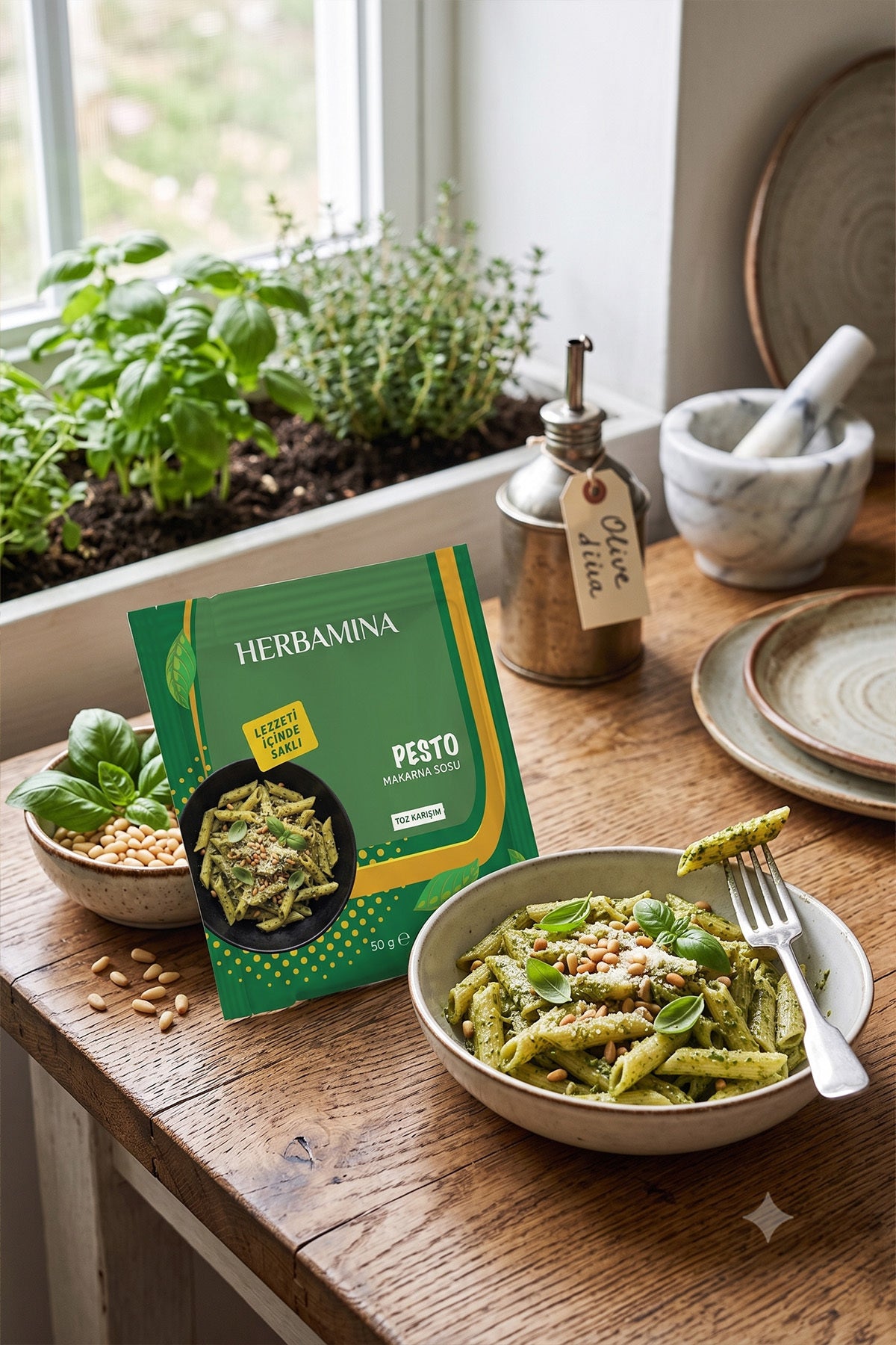 3'lü Pesto Makarna Sosu 50 gr