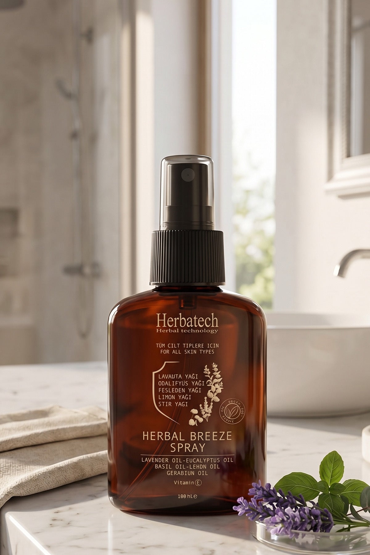 Herbal Breeze Doğal Vücut Spreyi 100 ml - E Vitaminli Bitkisel Bakım Ve Ferahlatıcı Sprey