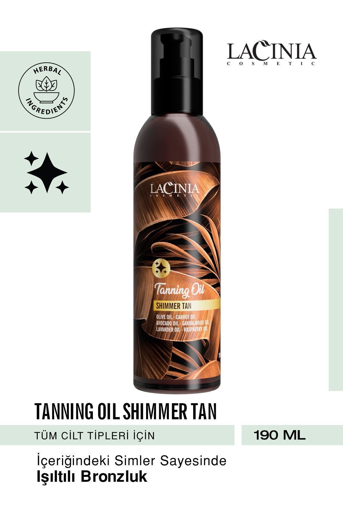 Shımmer Tan Tannıng Oıl 190ml Simli Ve Bronzlaştırıcı Etkili