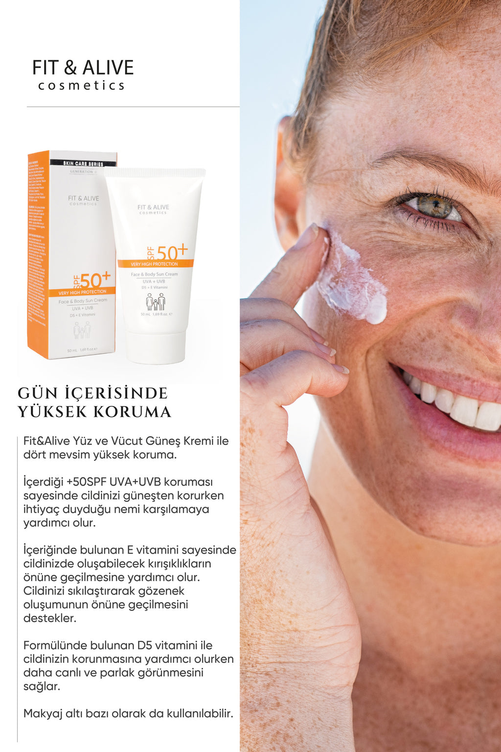 Fitalive 50 Spf Güneş Kremi - 50 ml