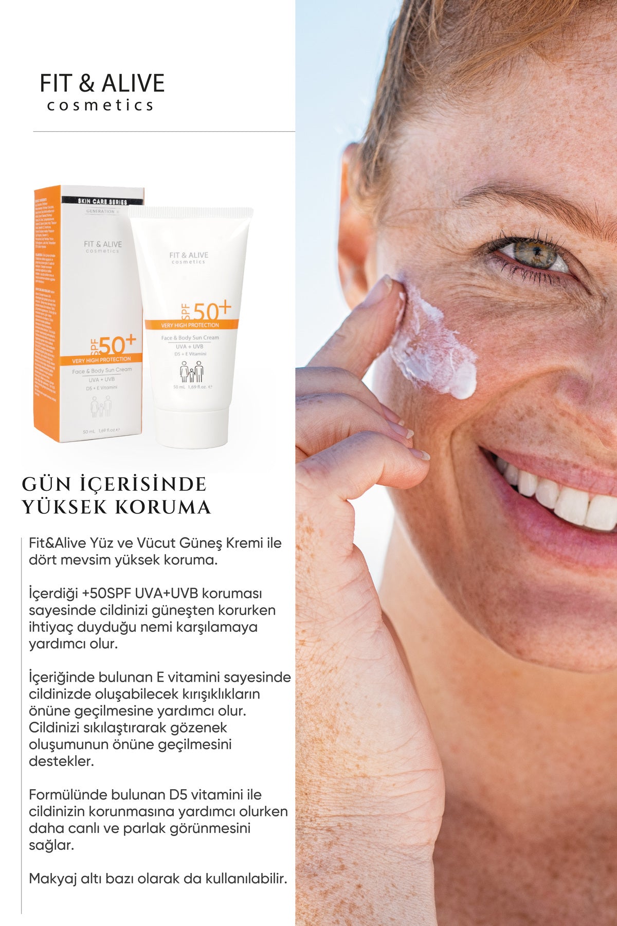 Fitalive 50 Spf Güneş Kremi - 50 ml