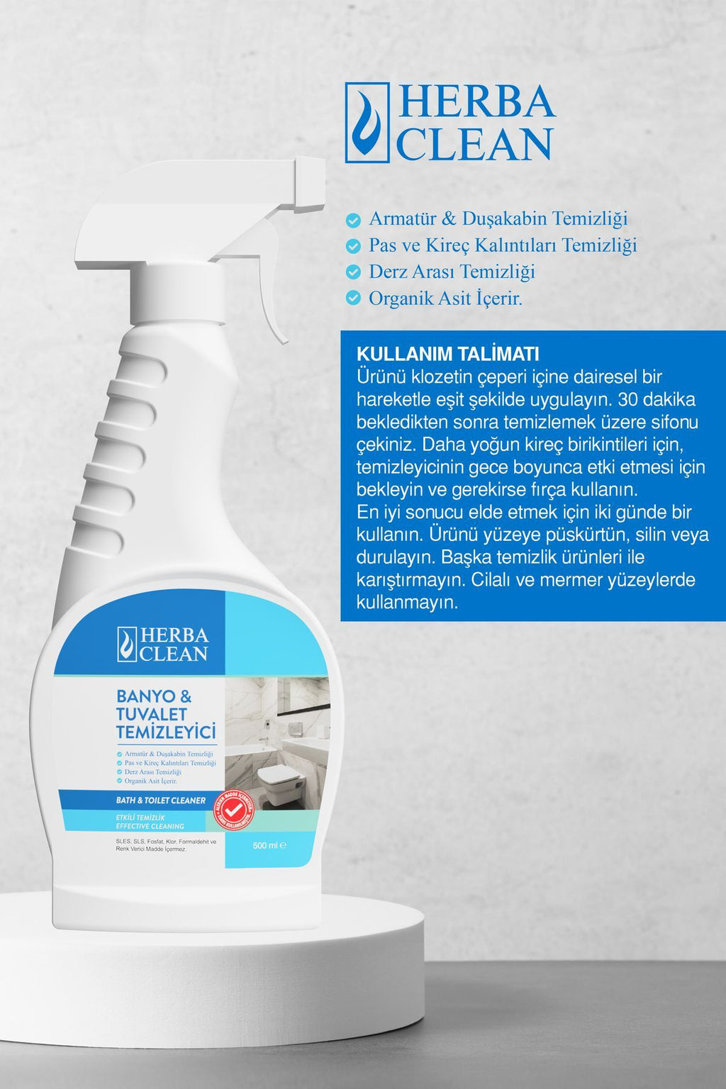 Banyo Tuvalet Temizleyici 500 ml