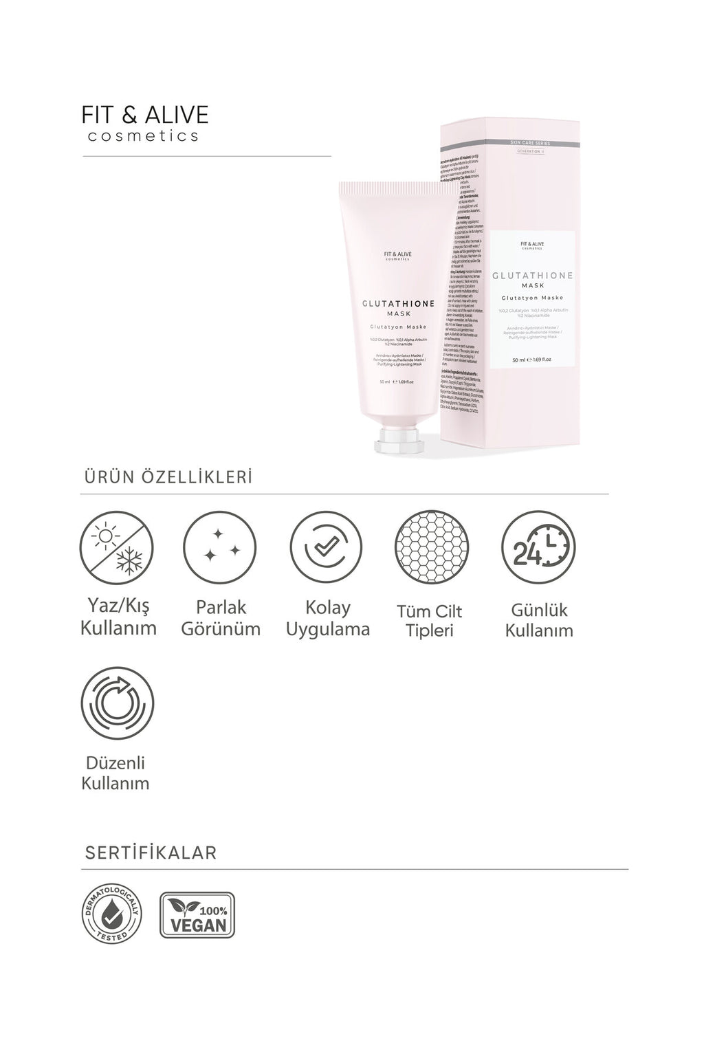 Fitalive Glutatyon Maske