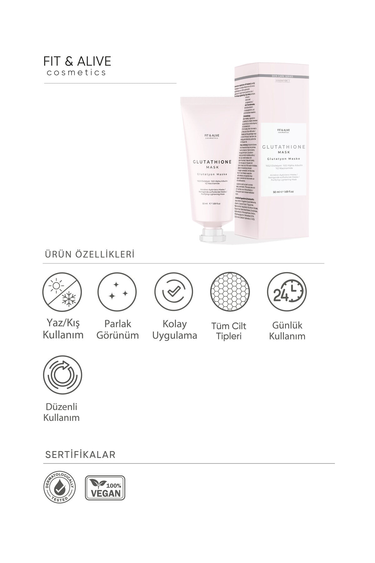 Fitalive Glutatyon Maske