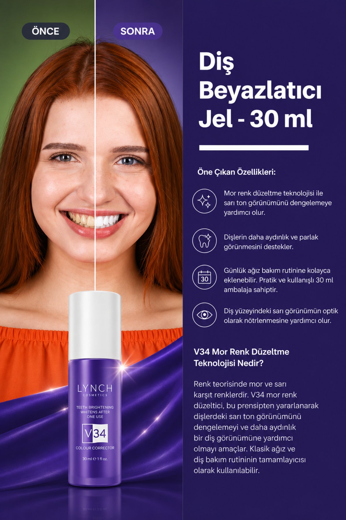 Diş Beyazlatıcı Jel - 30 ml
