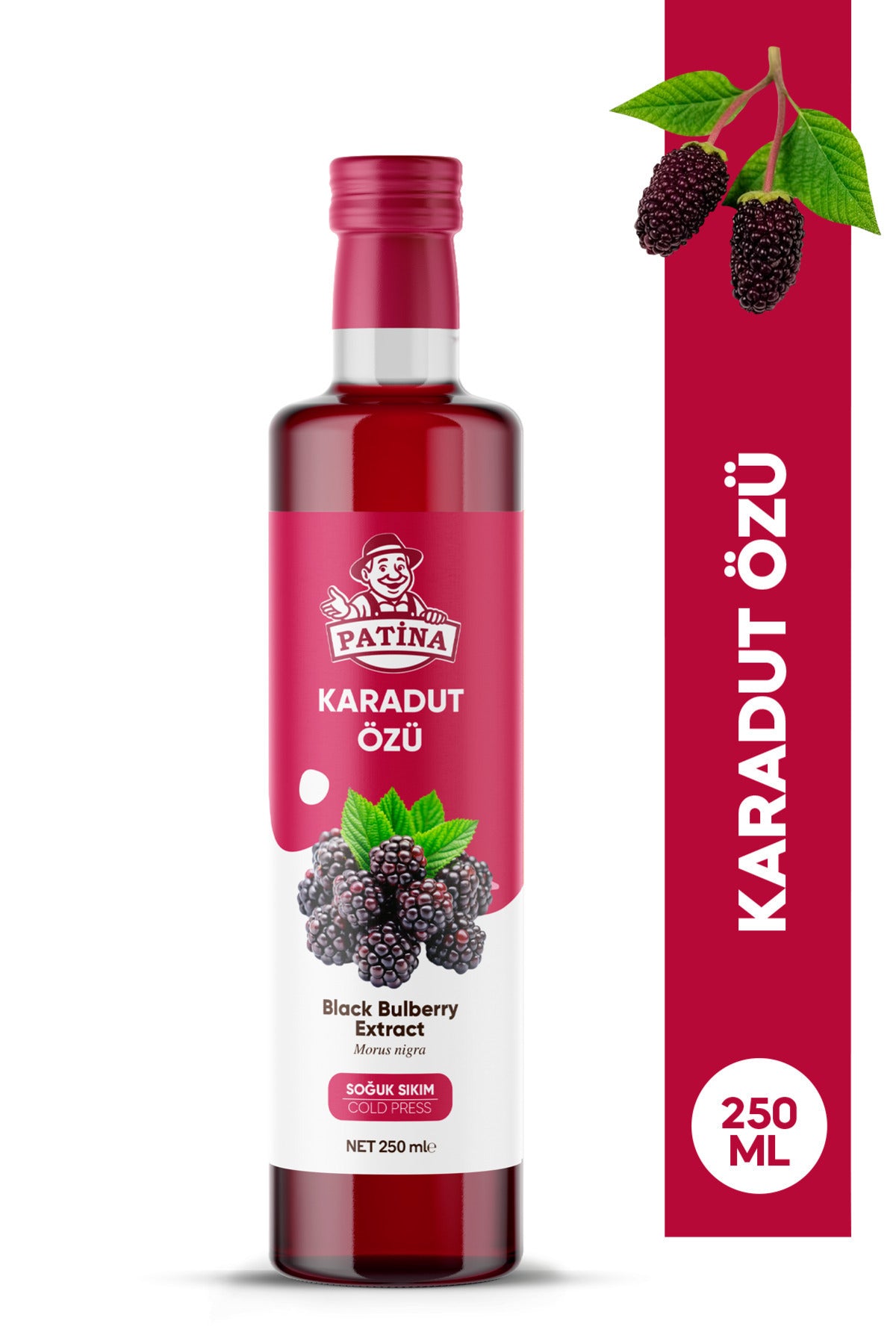 Doğal Karadut Özü 250 ml Katkısız Şekersiz Yoğun Konsantre