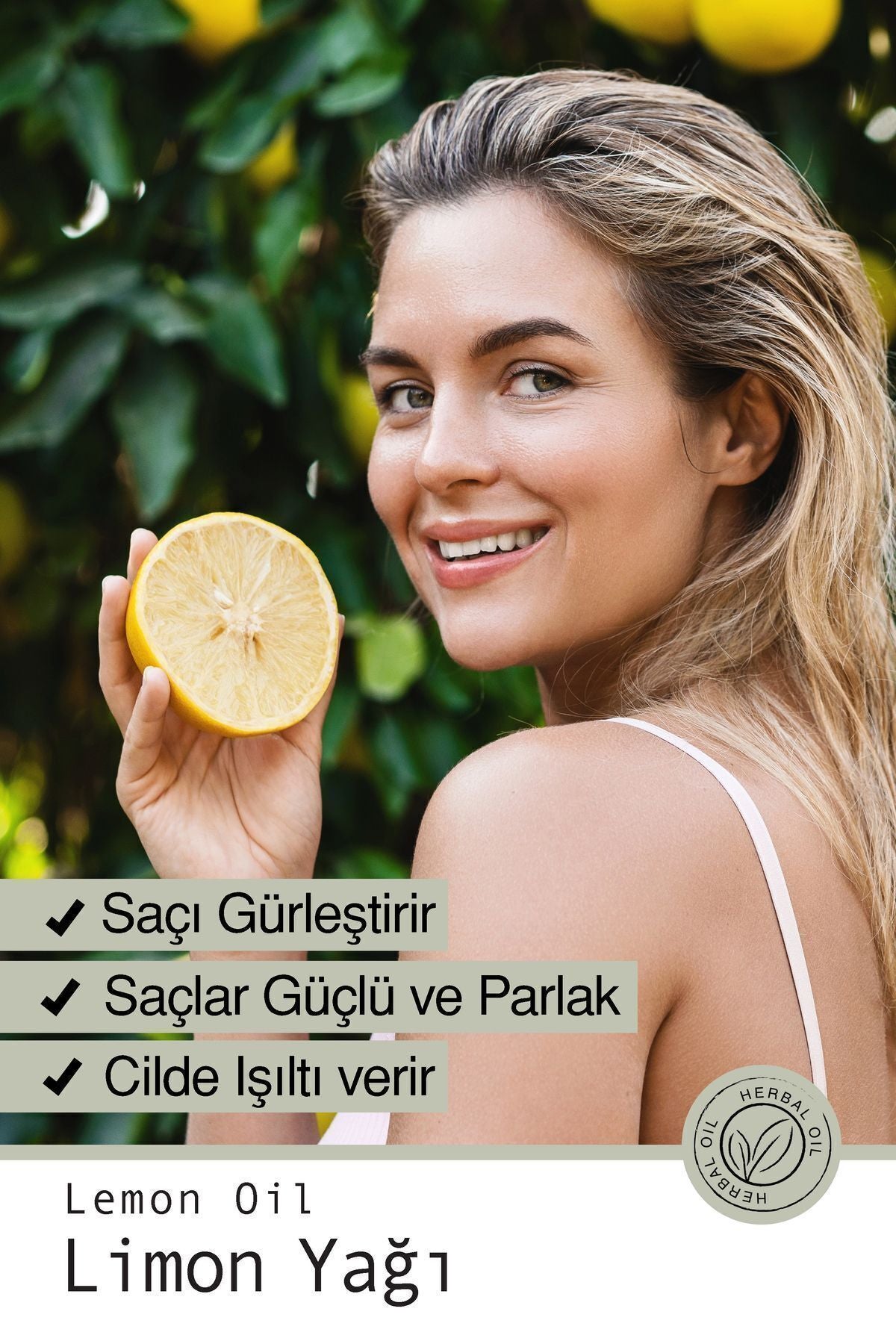 Doğal Limon Yağı - Selülit Karşıtı Ve Cilt Aydınlatıcı Bakım Yağı 10 ml