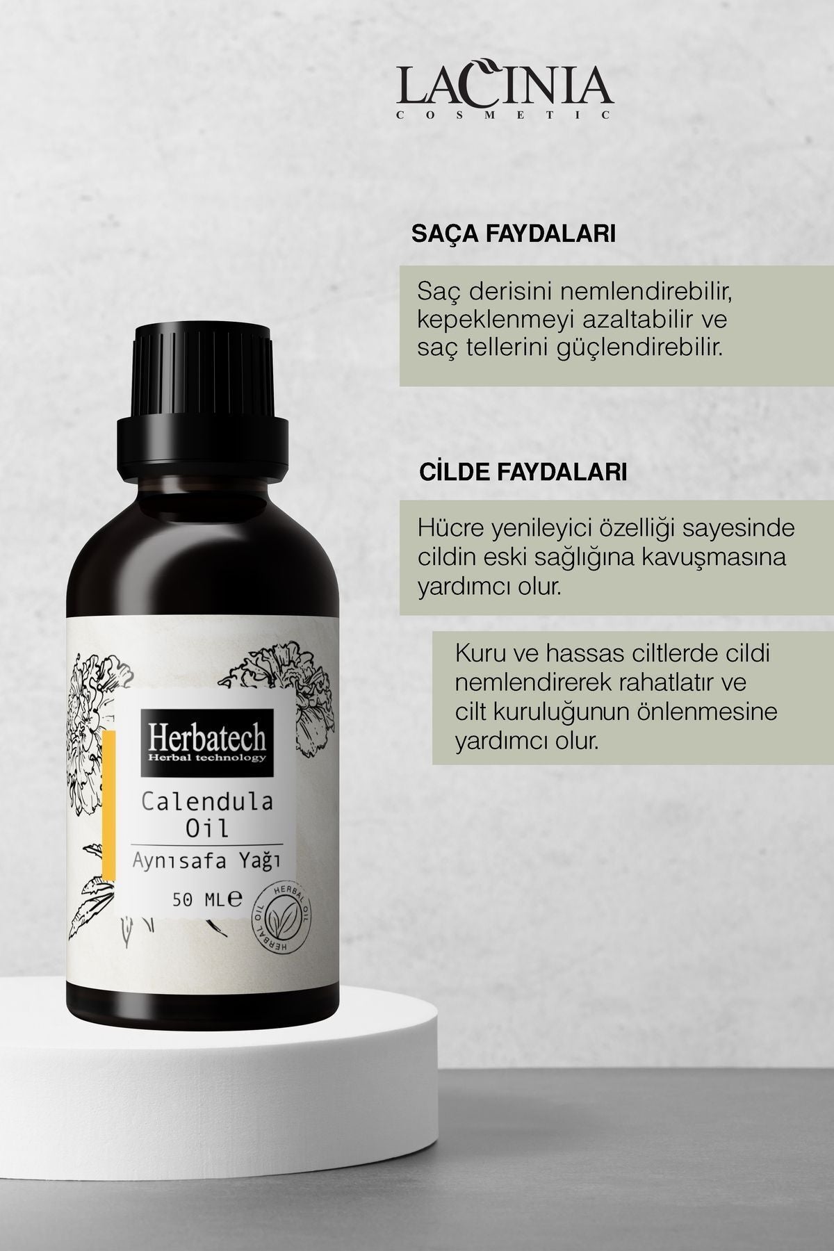 Doğal Aynısafa Yağı - Bariyer Onarıcı Ve Hassas Cilt Bakım Yağı 50 ml