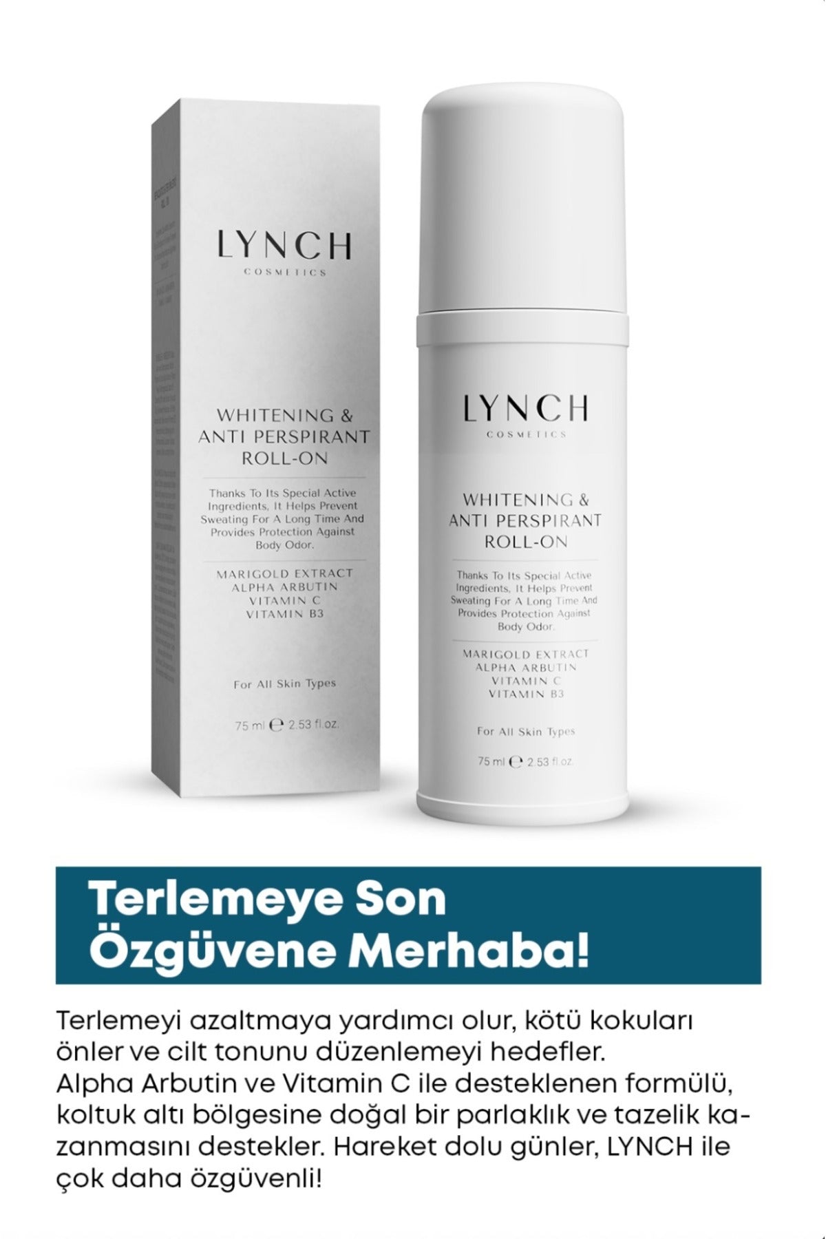 Beyazlatıcı & Ter Önleyici Roll-on