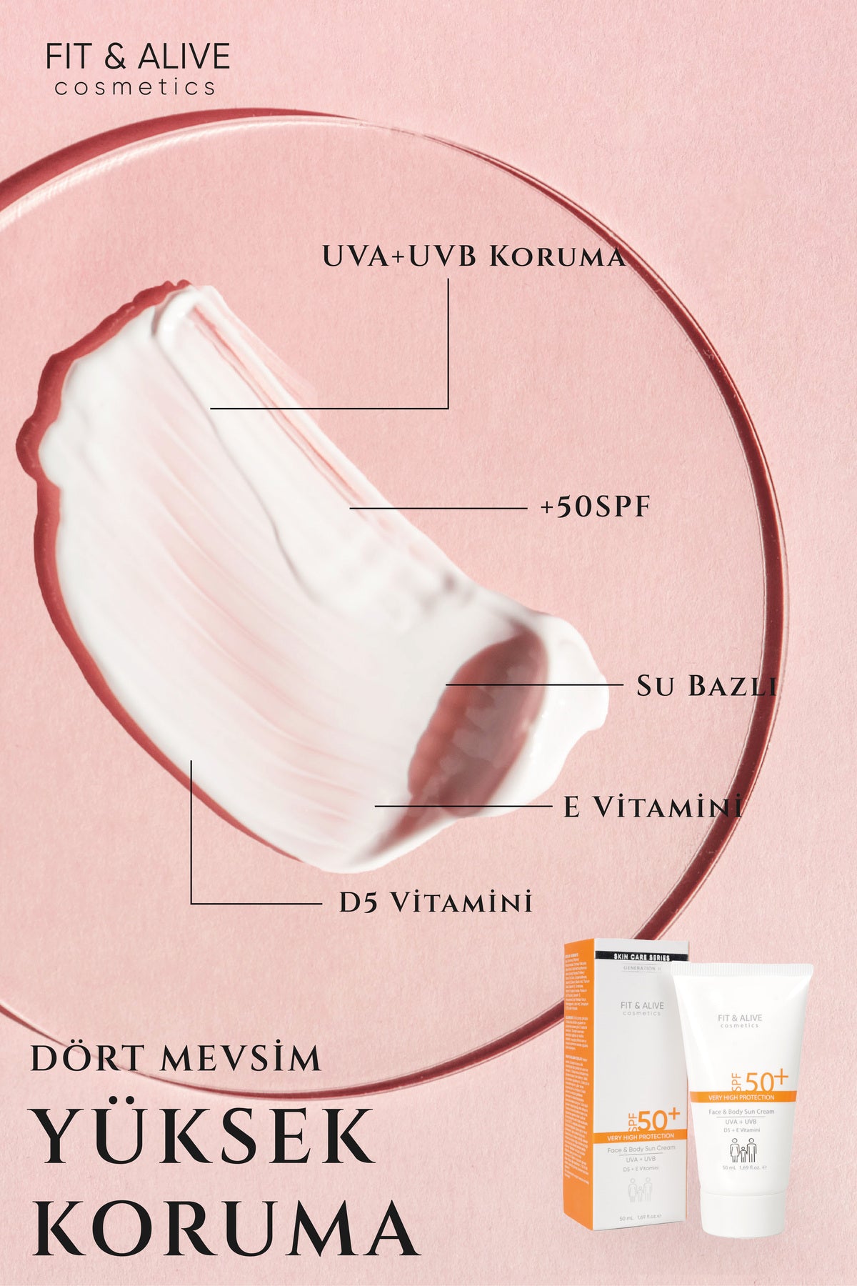 Fitalive 50 Spf Güneş Kremi - 50 ml