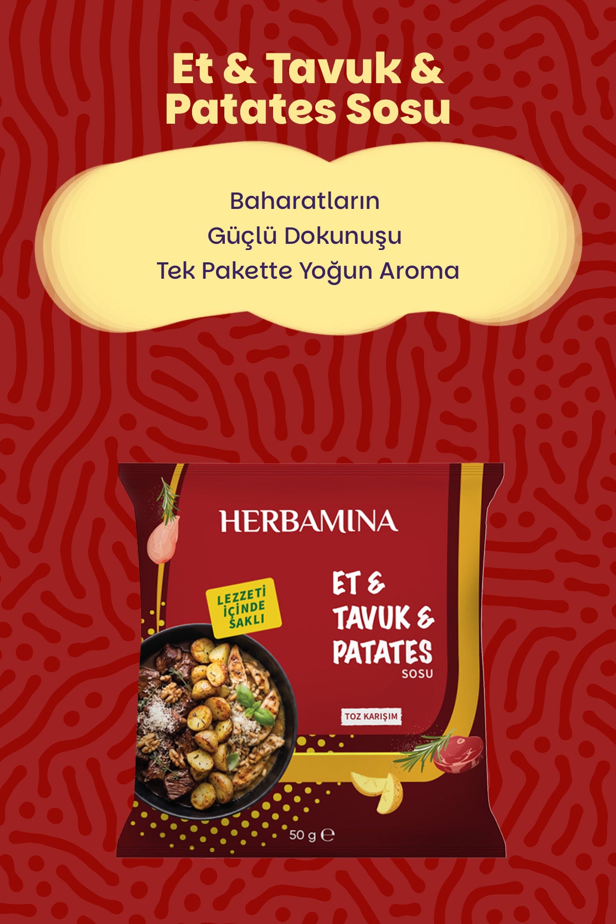 3'lü Et & Tavuk & Patates Sosu 50 gr