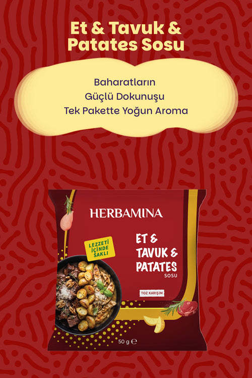 3'lü Et & Tavuk & Patates Sosu 50 gr
