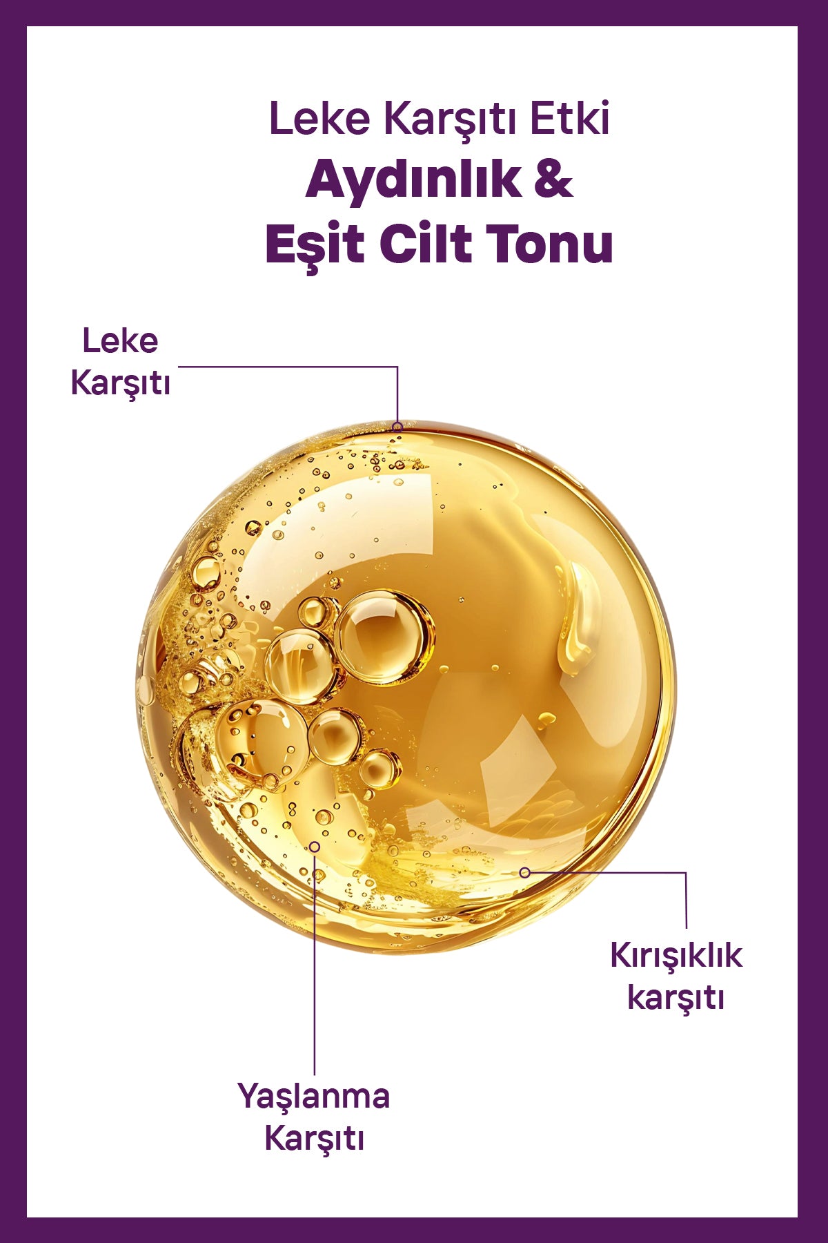 Yuja Leke Karşıtı Ve Kırışıklık Karşıtı Cilt Bakım Serumu 30 ml