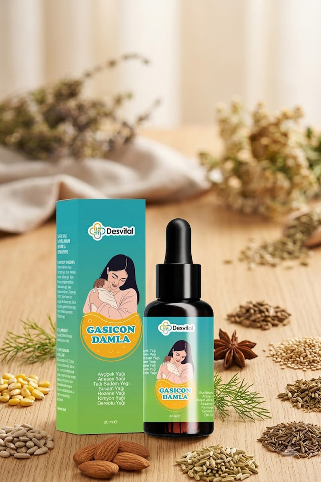 Gasicon Damla - Bitkisel Takviye Edici Gaz Damlası 30 ml