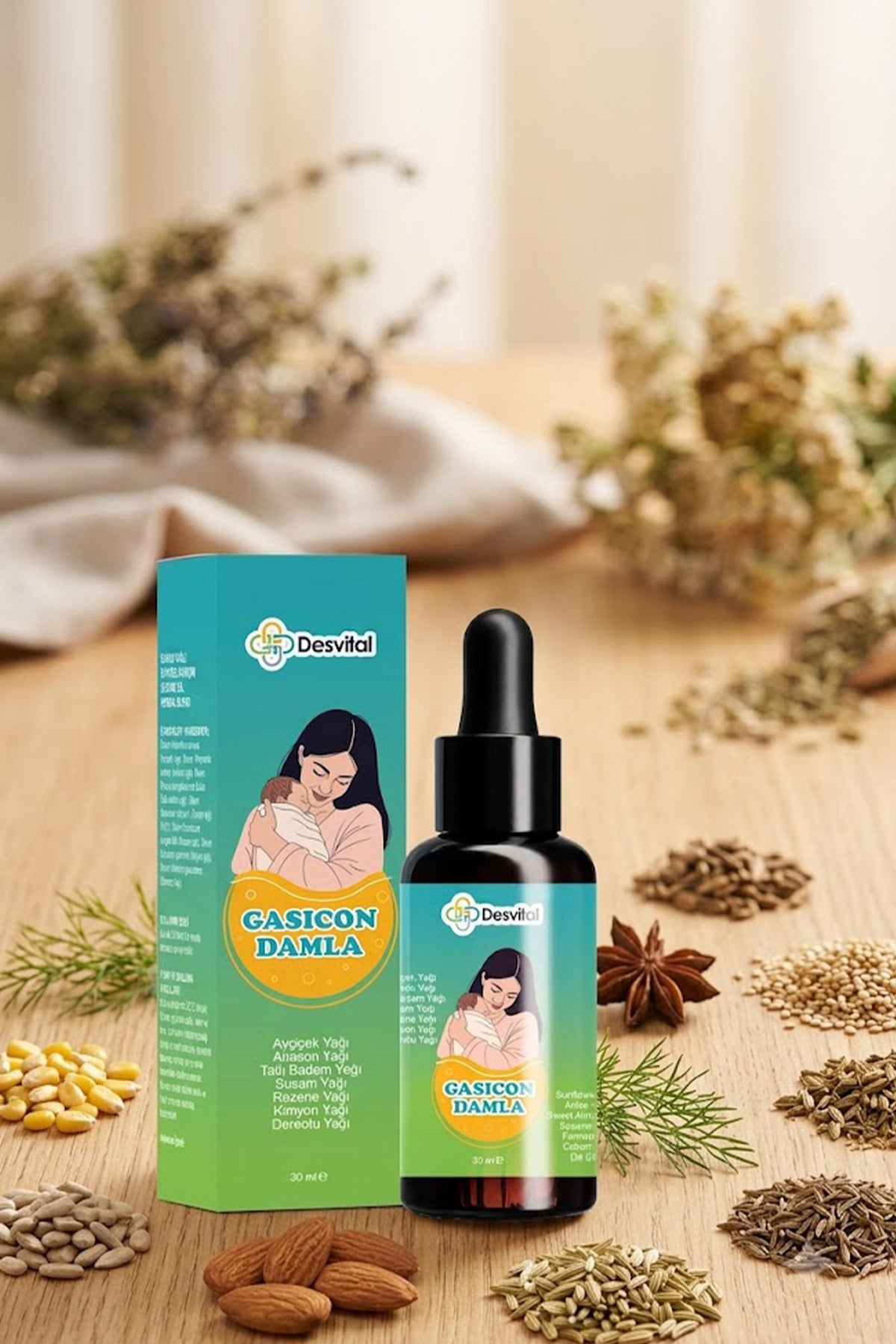 Gasicon Damla - Bitkisel Takviye Edici Gaz Damlası 30 ml