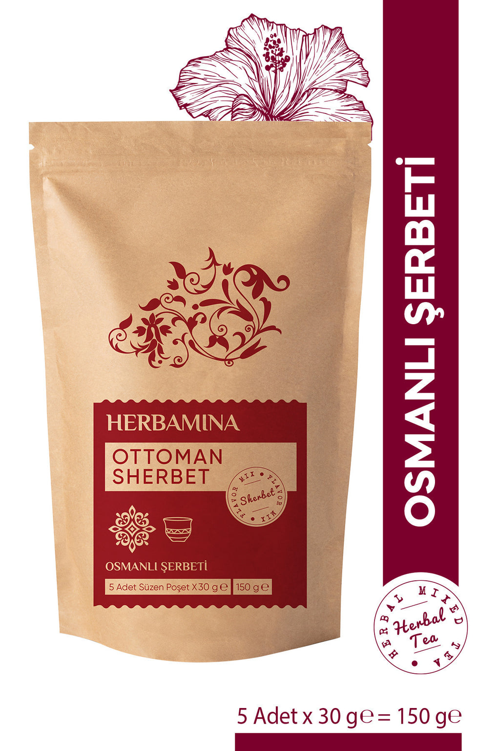 Osmanlı Şerbeti 150 gr - Süzen Poşet 30x5 Adet