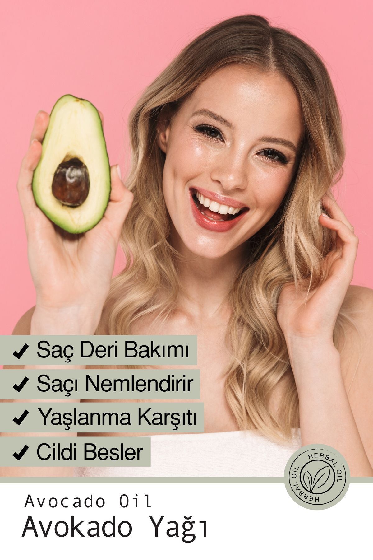 Doğal Avokado Yağı - Yoğun Nemlendirici Saç Ve Göz Çevresi Bakım Yağı 20 ml