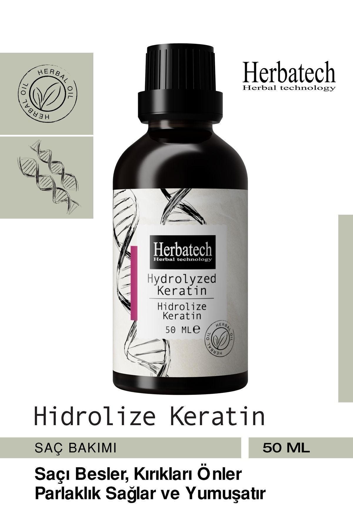 Yıpranmış Saçlara Özel Hidrolize Keratin 50ml