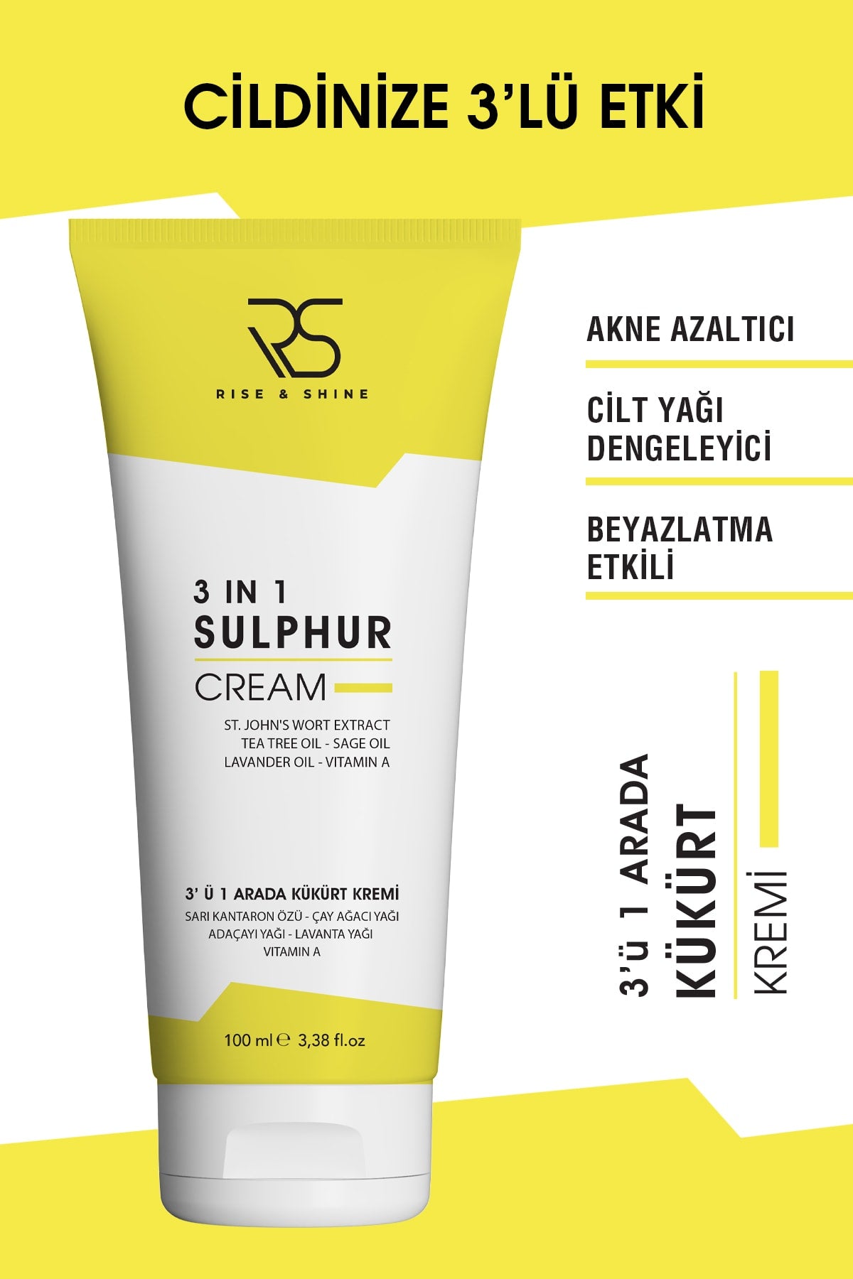3 In 1 Kükürt Kremi - 100 Ml
