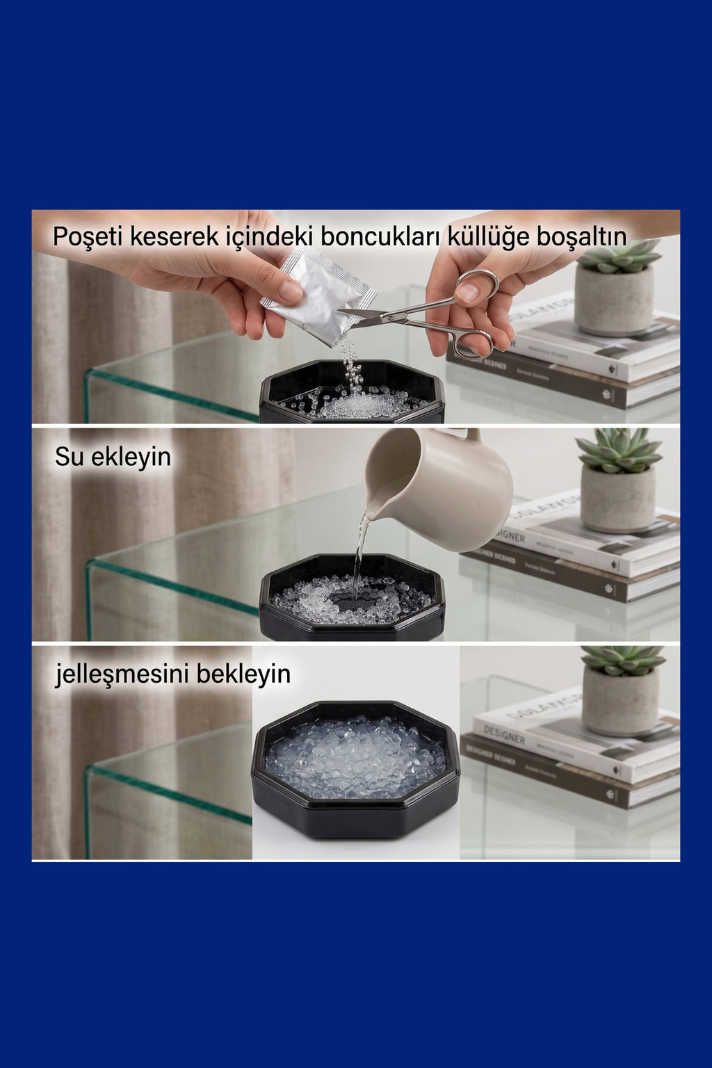 Küllük Jeli - Kül ve İzmarit Hapsedici Koku Emici Jel 20 Adet