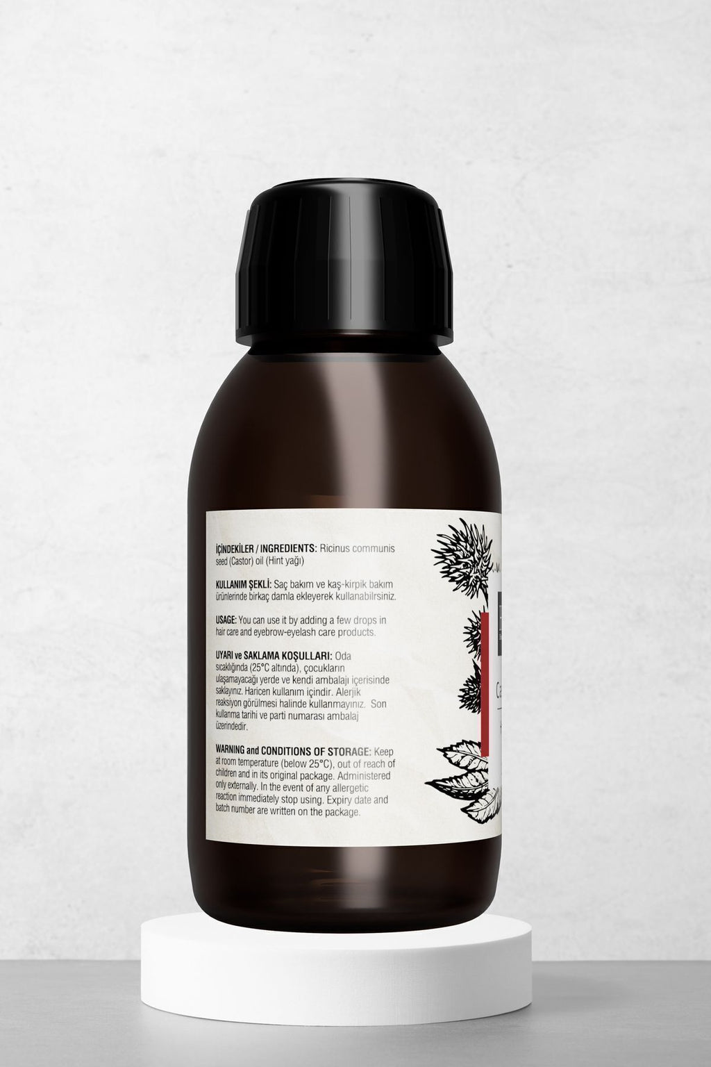 Doğal Hint Yağı - Hızlı Saç Uzatıcı, Kaş, Kirpik Saç Dökülmelerine Karşı Bakım Yağı 100 ml