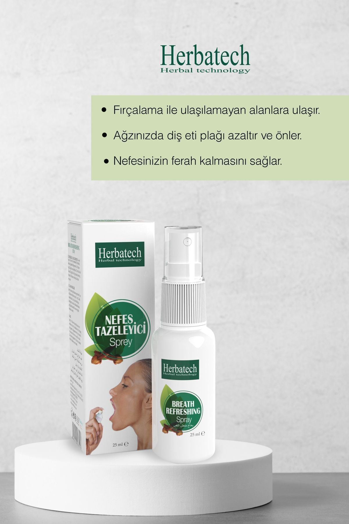 Doğal Ağız Bakım Spreyi 25 ml - Ferahlatıcı, Nefes Tazeleyici Ve Hijyen Destekleyici