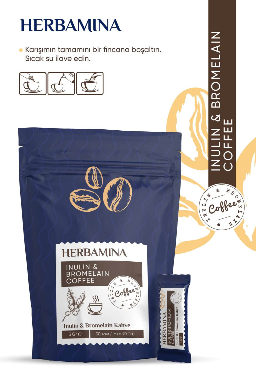 Inülin Ve Bromelain Coffee - 90gr