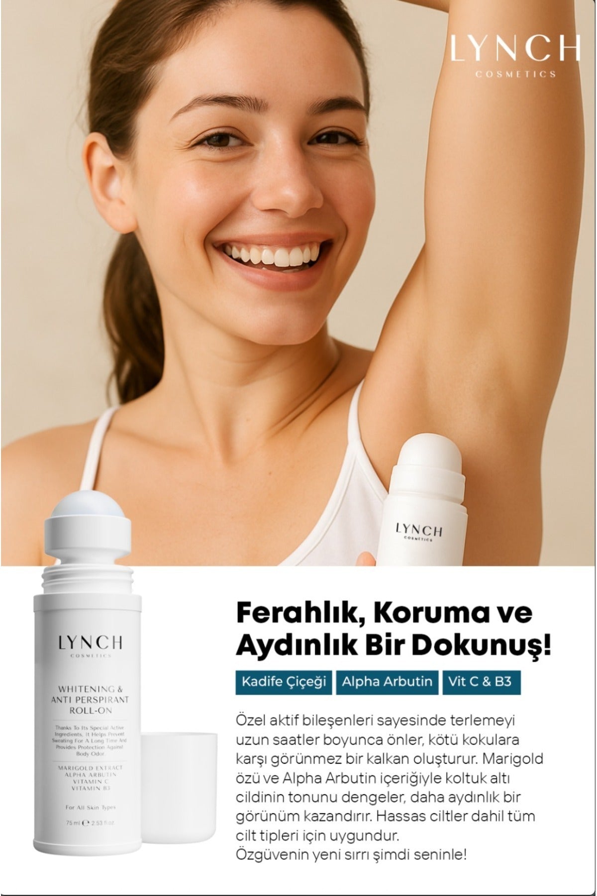 Beyazlatıcı & Ter Önleyici Roll-on