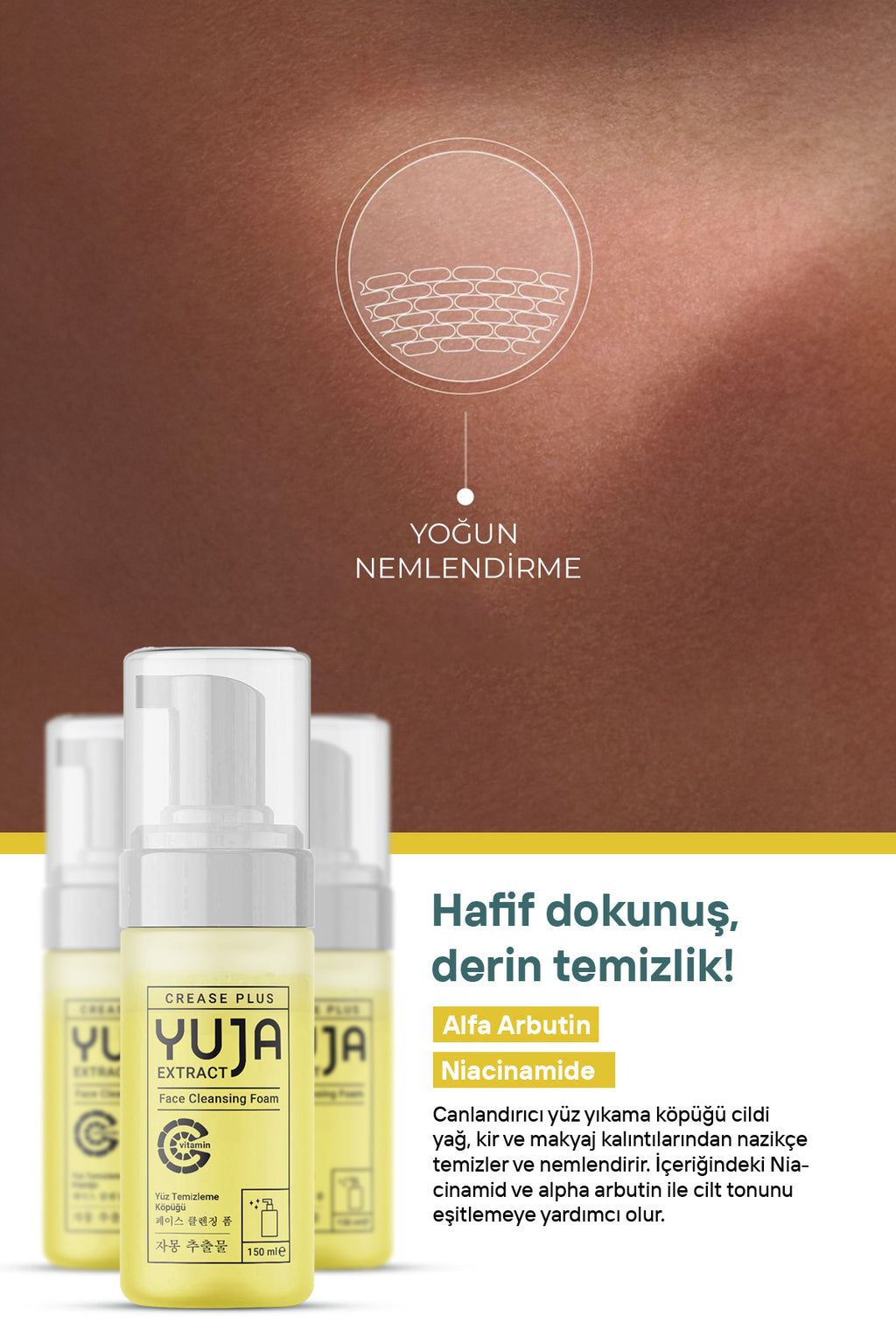 Yuja Arındırıcı Ve Canlandırıcı Yüz Temizleme Köpüğü 150 ml