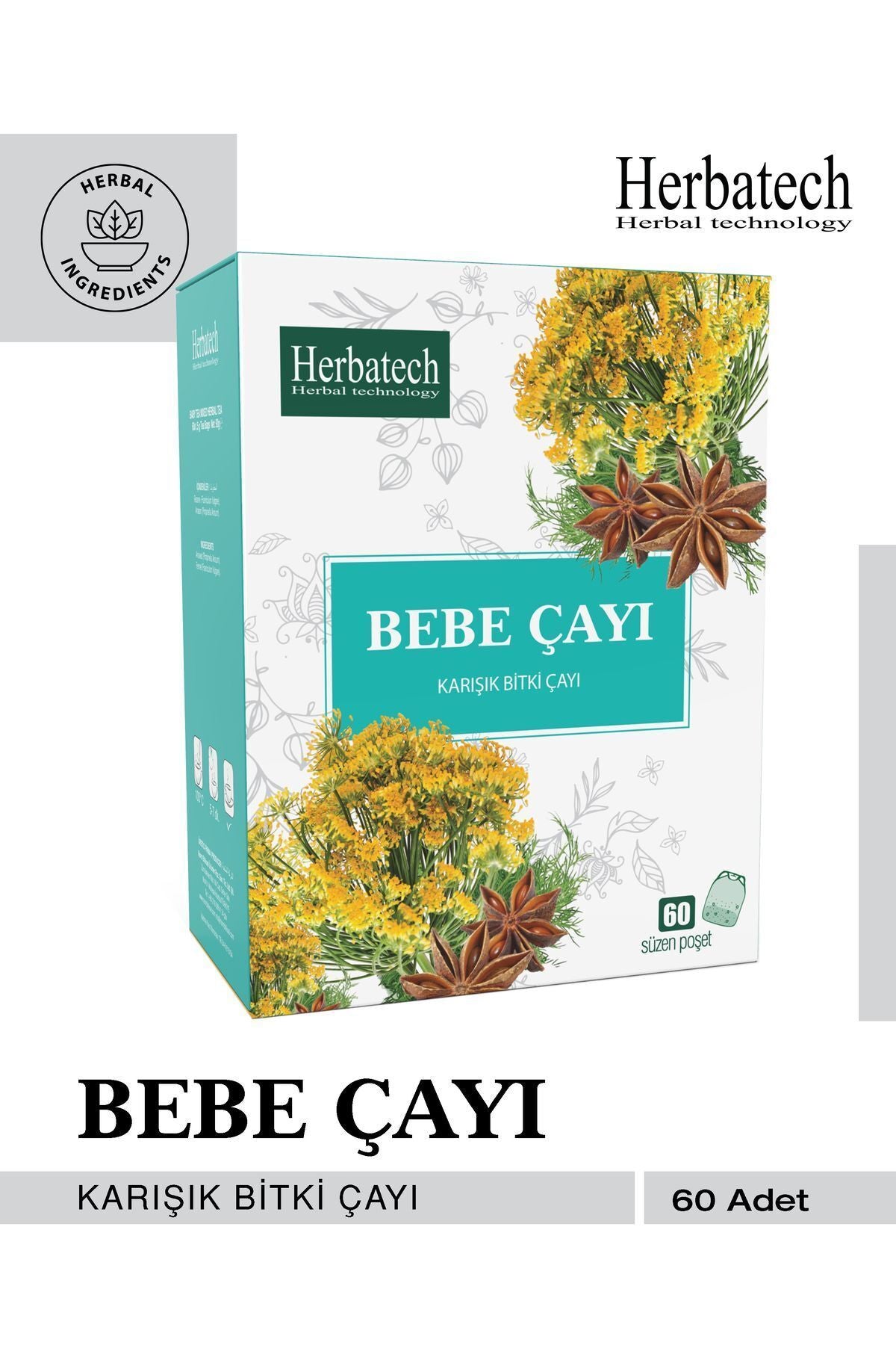Bebe Çayı Çay (Herbatech Bebe Çayı 60x1,5 90 gr)