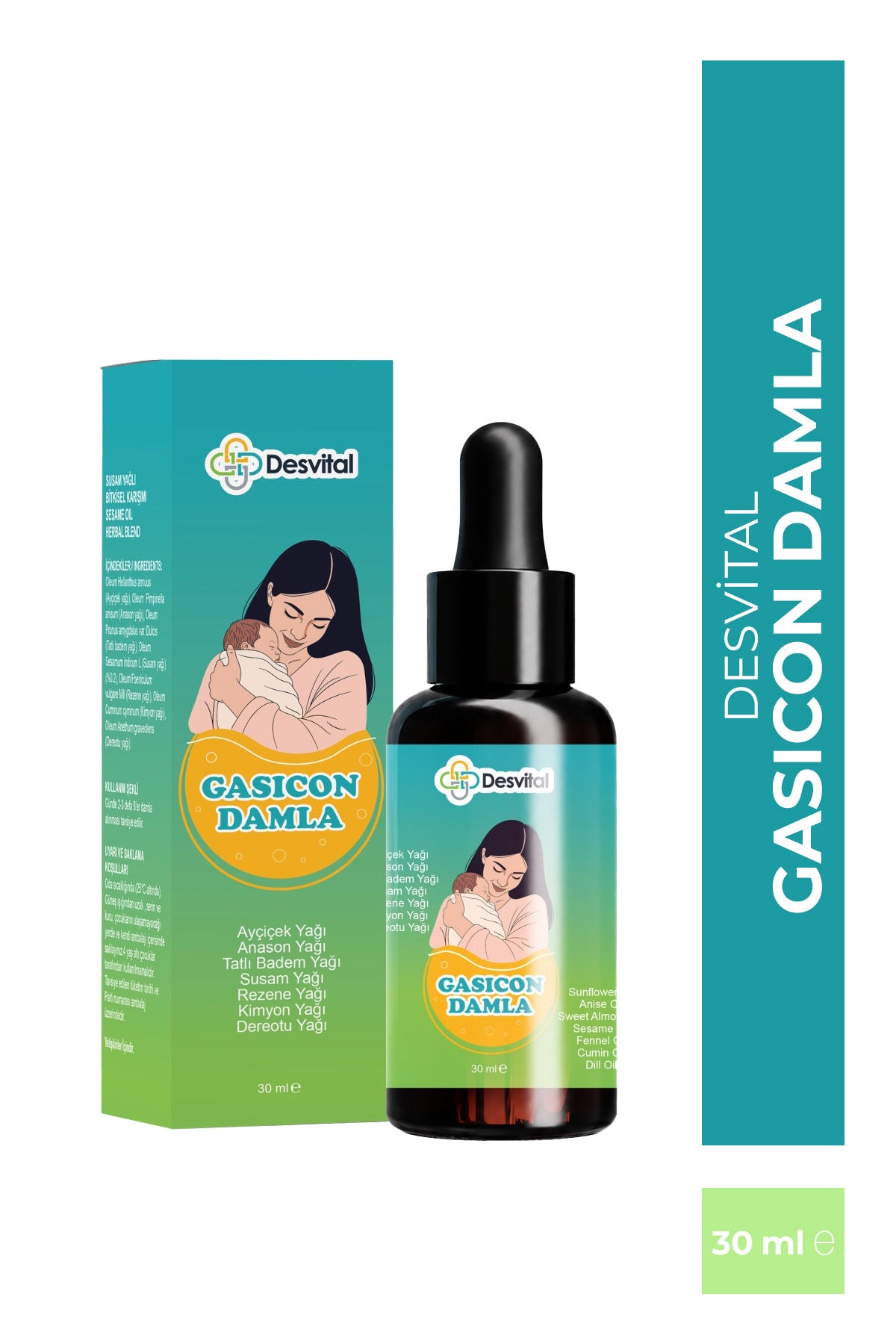 Gasicon Damla - Bitkisel Takviye Edici Gaz Damlası 30 ml