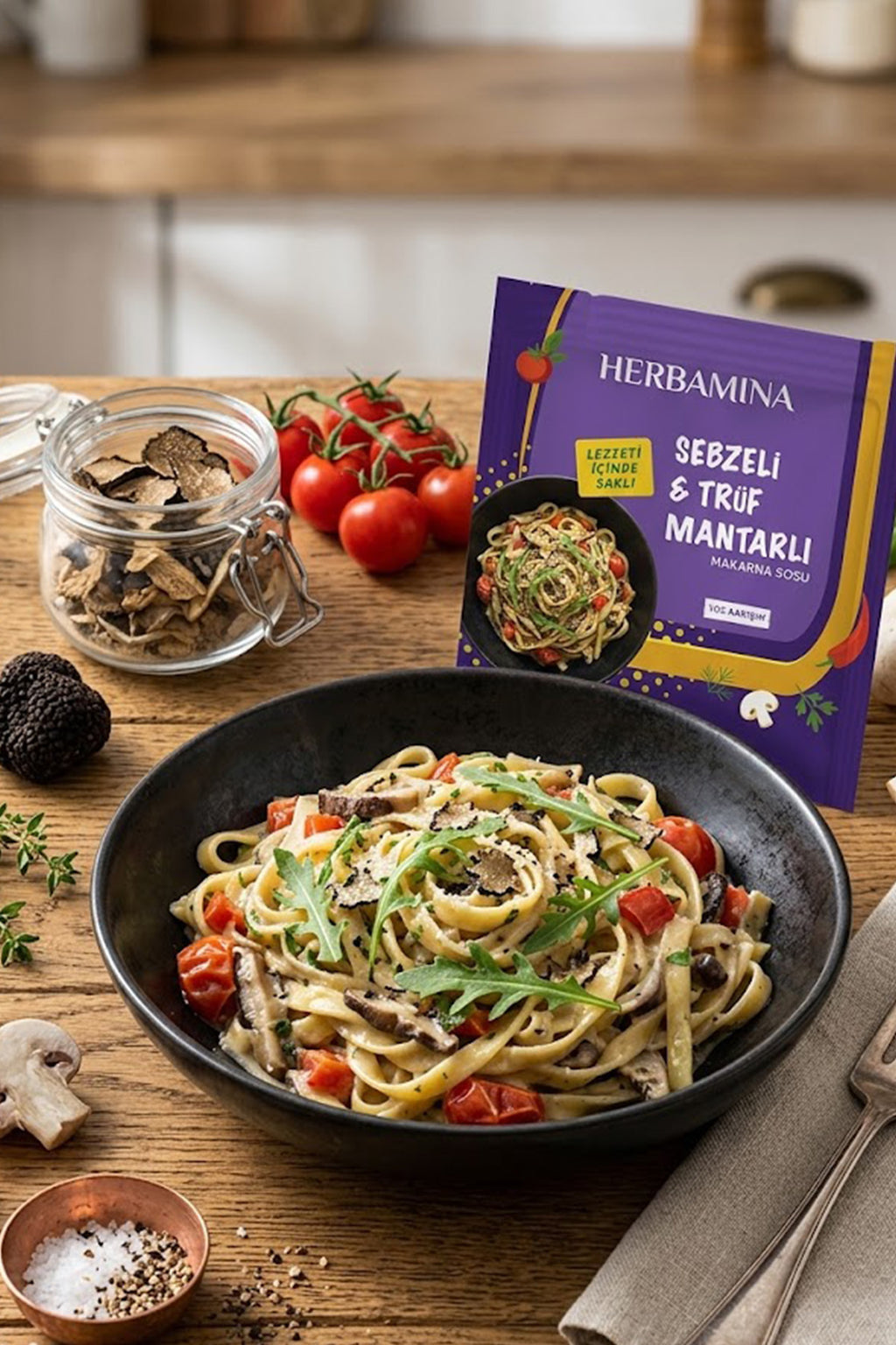 3'lü Sebzeli & Trüf Mantarlı Makarna Sosu 50 gr