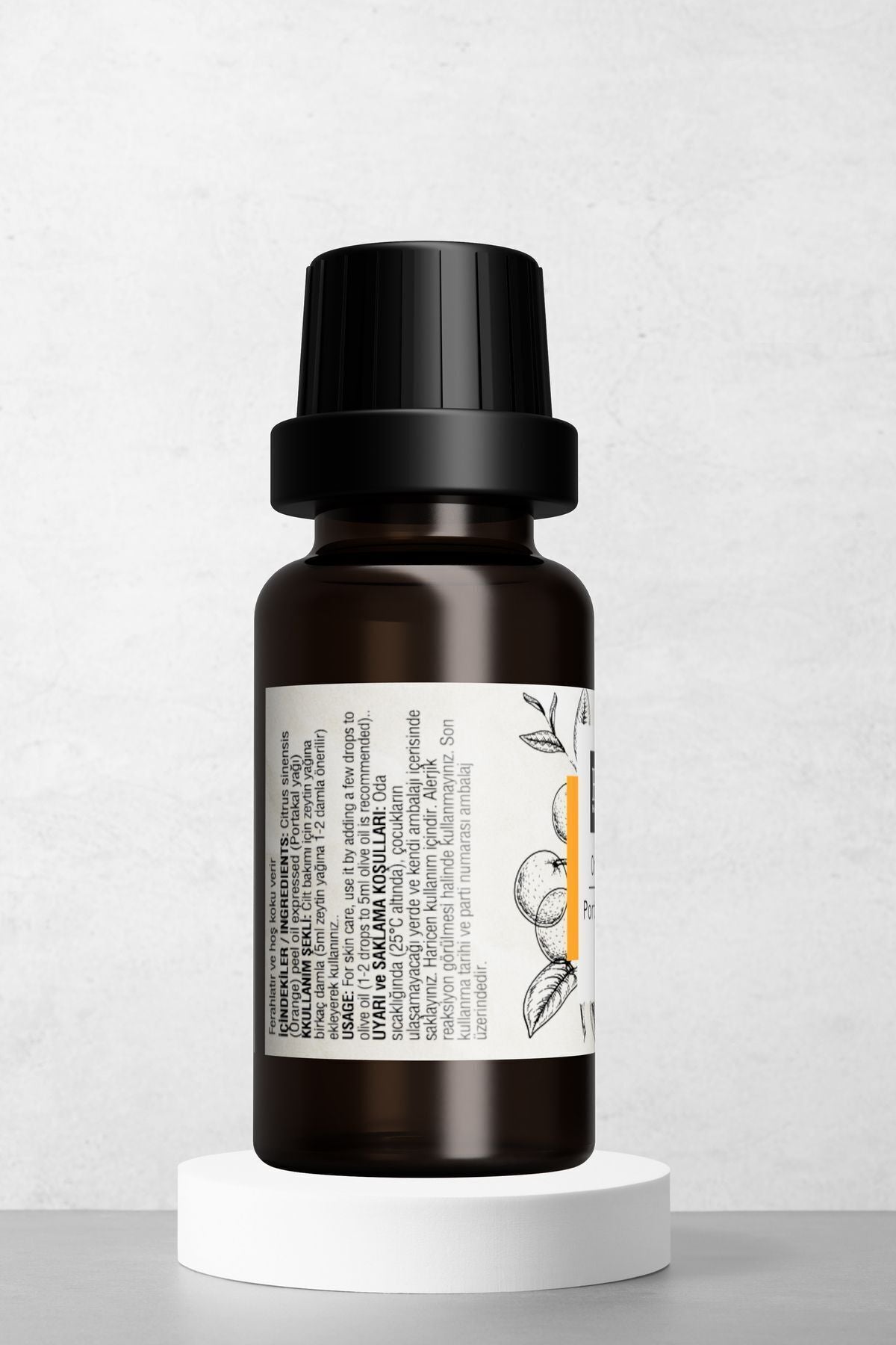 Doğal Portakal Kabuğu Yağı - Cilt Aydınlatıcı Ve Canlandırıcı Uçucu Yağ 10 ml