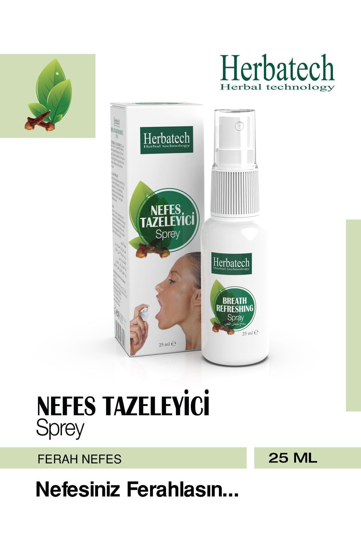 Doğal Ağız Bakım Spreyi 25 ml - Ferahlatıcı, Nefes Tazeleyici Ve Hijyen Destekleyici