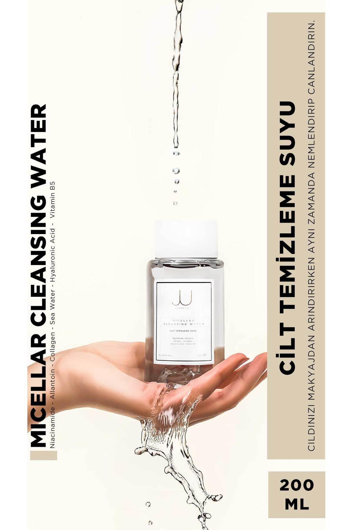 Micellar Yüz ve Makyaj Temizleme Suyu Collagen Sea Water Vitamen B5 200ml