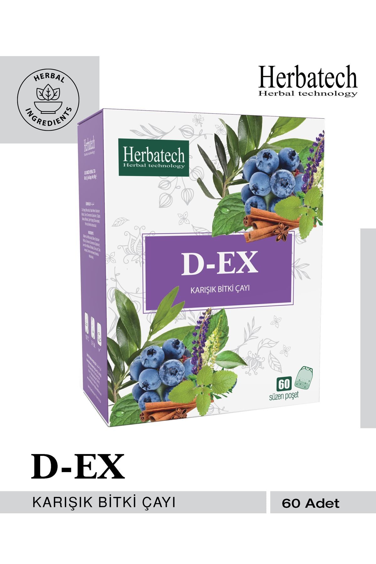 Yaban Mersinli D-Ex Çayı - Doğal Detoks Ve Form Çayı