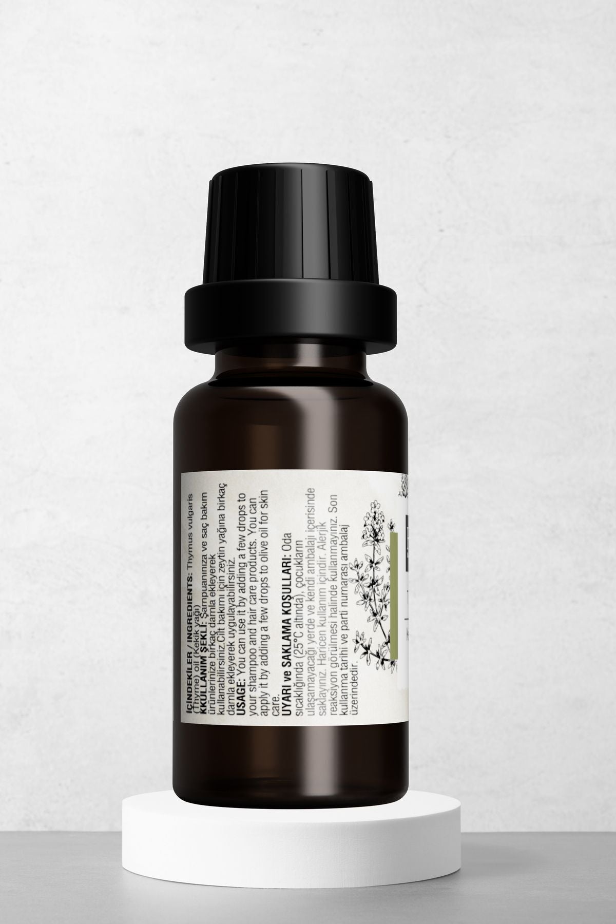 Doğal Kekik Yağı - Saç Derisi Bakımına ve Saçın Canlı Görünümüne Yardımcı Saç Bakım Yağı 10 ml