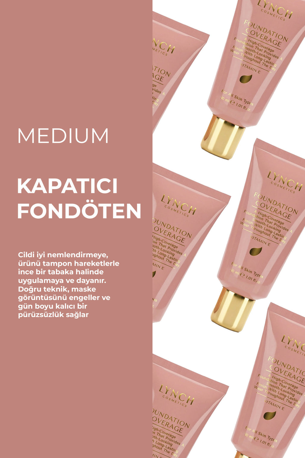 Kapatıcı Fondöten Medium 30 ml
