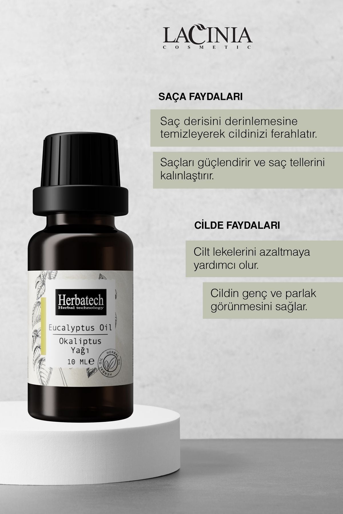 Doğal Okaliptüs Yağı - , Ferahlatıcı Ve Saç Derisi Arındırıcı Uçucu Yağ 10 ml